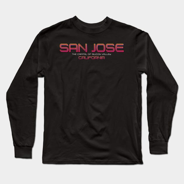 San Jose Long Sleeve T-Shirt by wiswisna